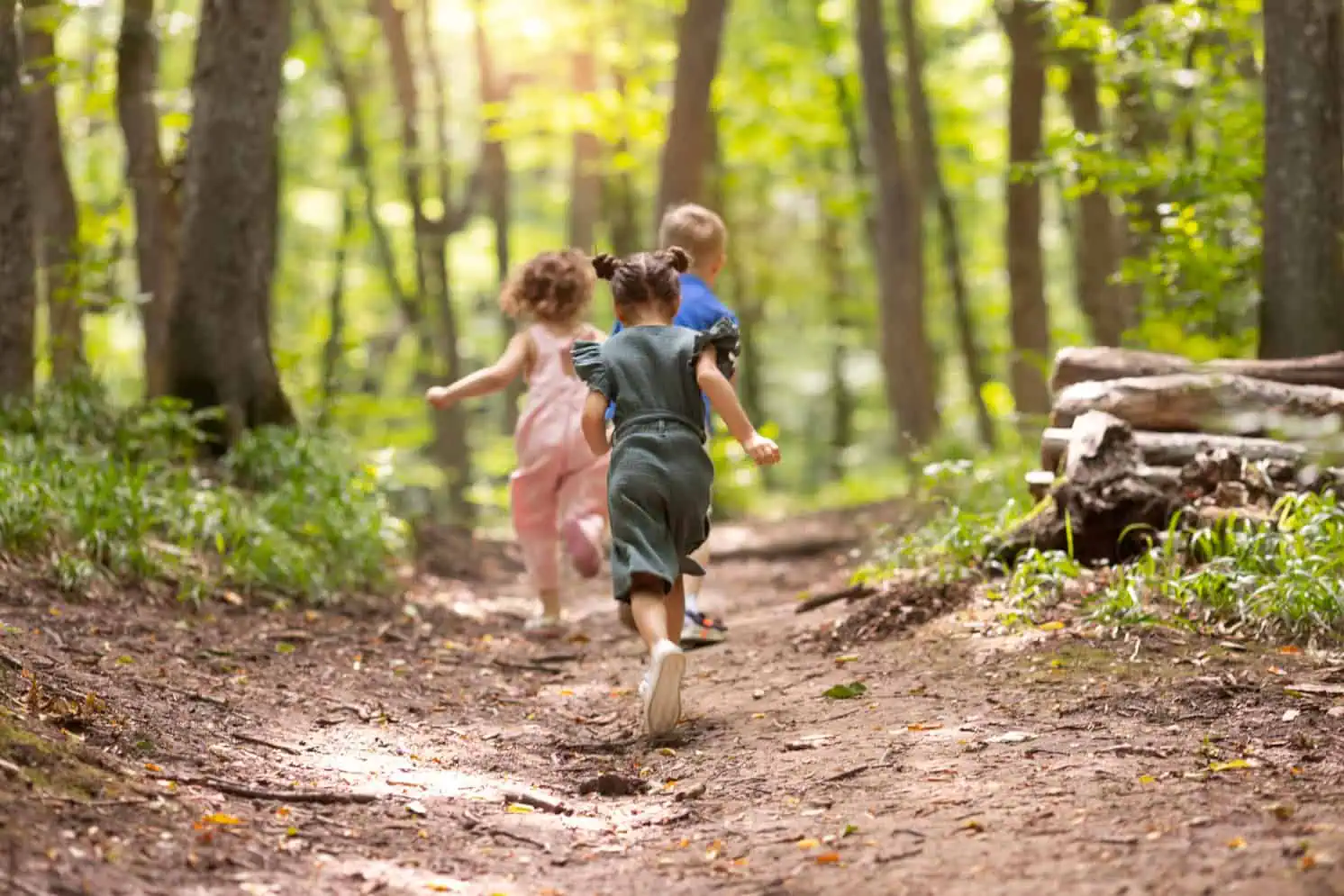Children learning and exploring